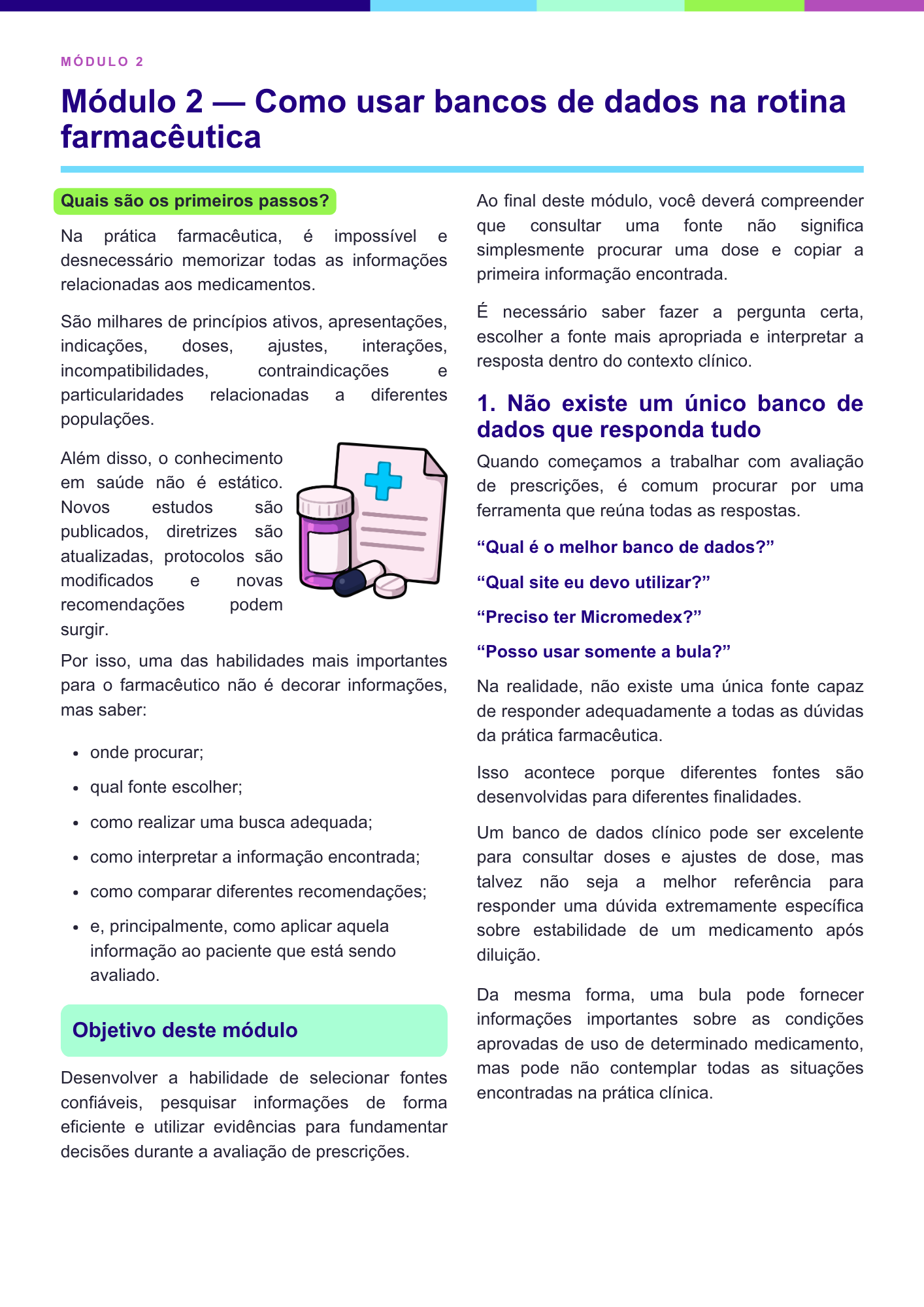 Página do módulo 2 do e-book bônus